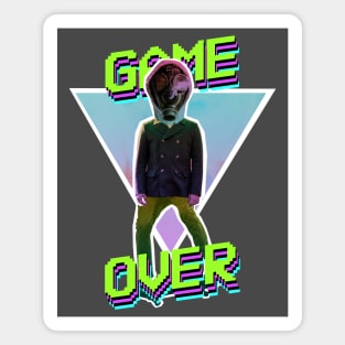 Game Over Toxic Gamer Magnet